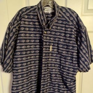 Men’s XXL Columbia button down shirt fish pattern
